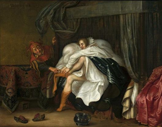 Venne_Woman_and_a_jester public domain